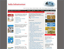 Tablet Screenshot of indiainfrastructure.com